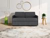 Vente-unique - Schlafsofa 2-Sitzer - Liegefläche: 120 cm - Matratzenhöhe: 14 cm - Stoff - Grau - CALIFE Bild 2