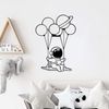 dekoratives Wandaccessoire aus Metall, 'Astronaut 1', 70 x 0,15 x 44, Schwarz Bild 4