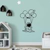 dekoratives Wandaccessoire aus Metall, 'Astronaut 1', 70 x 0,15 x 44, Schwarz Bild 2