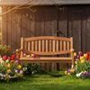 MR. DEKO Gartenbank Bradford Teak 120 cm Bild 2