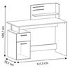 Demeyere Bureau Moderne Style Contemporain Platon – 1 Tiroir / 1 Niche / 1 Porte Bild 3
