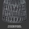 STAR TRADING Lampenschirm Lampenschirm Rattanstil KNUTE wetterfest Kunststoff grau D: 30cm Bild 3