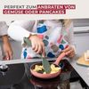 FACKELMANN Bratpfanne Mini Pfanne, Mini Cooking, Aluminium Pfanne, Ø14 cm, Rosa Bild 4