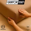 EXKLUSIV HEIMTEXTIL Jersey Spannbettlaken 180 x 200 cm Nougat 100% Baumwolle Öko - Tex Zertifiziert Bed-Sheet Bettlaken Spannbetttuch Bild 5