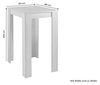 byLIVING Bartisch Nele / Industrial-Look Küchentisch in Old Wood-Optik / Hoher Esstisch / 80x60, H 104 cm Bild 3