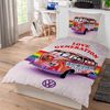 BERONAGE Wendebettwäsche VW Volkswagen Bulli Love Generation Bettwäsche Linon / Renforcé 184, 100% Baumwolle, 2 teilig, 135x200 + 80x80 cm Bild 2