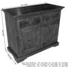 Kommode Akazie 107x50x88 nougat lackiert OXFORD #424 Bild 3