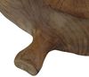 Casablanca Teak Schale Teller 35cm Blattform Teakholz Dekoschale Holzschale Dekoteller Bild 3