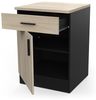 Demeyere Küchenunterschrank – 1 Tür & 1 Schublade – Origan, Kronberg/Mattschwarz, L 60 x P 60 x H 85 cm Bild 5