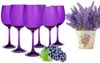Weingläser 260ml im 6er-Pack Lila Rainbow Color Modernes handgemaltes Weinglas Bild 2