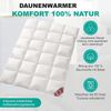 Angebot Set Canada Ganzjahresdecke 100% Daune 135x200 cm C3 und Basic Kissen 80x80 cm Bild 2