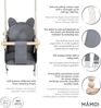 MAMOI® Babyschaukel Kinderschaukel | Babyschaukel Indoor Schaukel Indoor | Baby Schaukel Babyschaukel Holz | Schaukel Indoor Kinder | Schaukel Holz + SICHERHEITSGURT | CE | 100% ECO | Made in EU Bild 3