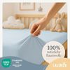 Laleni 2er-Set Jersey Spannbettlaken Stubenwagen 40x90 cm - Oeko-Tex Zertifiziert, 100% Baumwolle, atmungsaktives Spannbetttuch für Baby, 135 g/m², Hellblau Bild 3