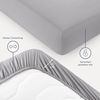 Blumtal® Spannbettlaken 120x200 cm - Bettlaken 120x200 aus Microfaser im 2er Set - Oekotex zertifiziertes Spannbetttuch 120x200 - Spannbettlaken 120x200 / Spannleintuch 120x200 cm - Bettlaken - Grau Bild 3