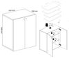VCM Schuhschrank Lona 917826 Buche H. 110 x B. 70 x T. 39 cm Bild 3