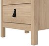Dmora - Nachttisch Mirabelle, Niedrige Kommode, Tisch, Multifunktionaler Nachttisch, 44x38 h70 cm, Eiche Bild 4