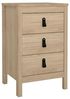 Dmora - Nachttisch Mirabelle, Niedrige Kommode, Tisch, Multifunktionaler Nachttisch, 44x38 h70 cm, Eiche Bild 3