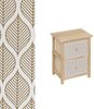 DRW Schrank mit 2 Schubladen MDF Holz in Natur Bild 1