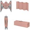 Kikkaboo Reisebett so gifted eine Ebene, weiche Matratzenauflage, Seiteneingang grau pink Bild 4