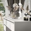 lukmebel Schminktisch MADA Spiegel Tisch Schreibtisch mit Spiegel Glamour-Schubladen Weiβ Hochglanz Make Up Bild 5