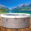 BRAST Whirlpool MSpa Verto-Serie, 5 Modelle, In- Outdoor Pool, Winterfest, (MSpa Cocoon für 6 Personen mit Schaumstruktur, Ø180x65cm, 130 Massagedüsen in 3 Intensitäten), einfache Steuerung per App Bild 1