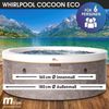 BRAST Whirlpool MSpa Verto-Serie, 5 Modelle, In- Outdoor Pool, Winterfest, (MSpa Cocoon für 6 Personen mit Schaumstruktur, Ø180x65cm, 130 Massagedüsen in 3 Intensitäten), einfache Steuerung per App Bild 2