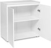 Newroom Kommode weiß 80 cm, Sideboard Weiß Modern Landhaus Skandinavisches Design Wohnzimmer Bild 3
