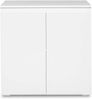 Newroom Kommode weiß 80 cm, Sideboard Weiß Modern Landhaus Skandinavisches Design Wohnzimmer Bild 4