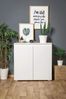 Newroom Kommode weiß 80 cm, Sideboard Weiß Modern Landhaus Skandinavisches Design Wohnzimmer Bild 2