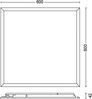 Philips Panel ceiling CL560 SS SQ 36W 40K W HV06 Bild 3