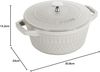 Staub La Cocotte Cocotte 24 cm, rund, Weisser Trüffel, Gusseisen Bild 2