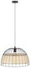 Eglo 43312 NATURE Hängeleuchte ANWICK Stahl schwarz, Rattan natur E27 1X40W H:110cm Ø:50cm dimmbar Bild 2