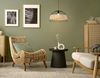 Eglo 43312 NATURE Hängeleuchte ANWICK Stahl schwarz, Rattan natur E27 1X40W H:110cm Ø:50cm dimmbar Bild 3