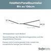 Safetots HolzMehrPanelRaumteiler, bis zu 136cm, Naturholz, 76cm Hoch, MehrPanelflexible Raumbarriere, Raumteiler mit Tür für Babys und Kleinkinder, Einfache Installation Bild 3