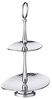 EDZARD Etagere Gulf, Edelstahl, Höhe 34 cm, 2-stöckig, hochglanzpoliert, ovale Platten Bild 2