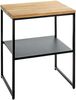HAKU Möbel Beistelltisch, eiche, schwarz, 45x35 x H 60 Bild 1