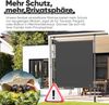 Strattore Ausziehbare Klemmmarkise / Senkrechtmarkise höhenverstellbar 200 x 310 cm - Anthrazit Bild 3