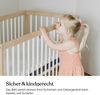 Ehrenkind Babybett PUR inkl. Matratze aus massivem Buchenholz, Gitterbett, Baby Bett, Babybett 60x120 cm Bild 2