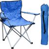 2-er Set Anglersessel mit Getränkehalter und Tasche Blau belastbar bis 120kg Bild 2