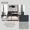 byLIVING Bank Talea / Moderne Sitzbank mit einem Webstoff-Bezug in hellgrau / Metall Gestell schwarz pulverbeschichtet / Bank mit Rückenlehne / B 160, H 92, T 59 cm Bild 4
