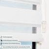 Deswell Doppelrollo Klemmfix ohne Bohren Weiß B50 x H120 cm (Stoffbreite 46cm) Rollos für Fenster ohne Bohren für Fenster mit Lichtdurchlässig & Verdunkelnd/Höhe Stufenlos Verstellbar Bild 3