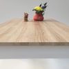 Esstisch Sonoma Eiche hell Sägerau weiß Massivholzoptik Kante 110x70 Bild 4