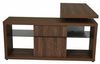 JAHNKE ECK-Schreibtisch LUX C 150 E WALNUSS NB./GGL Bild 5