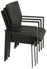 DEGAMO Garten-Essgruppe LAGOS XL, (9-tlg, 8x Stapelsessel, 1x Ausziehtisch), Alu anthrazit, Stapelsessel, Tisch mit Seitenauszug 195/255x120cm Bild 4
