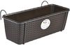 Stefanplast 75854 Blumentopf Balkon-Blumenkasten Natural mit Selbstbewässerungssystem 50 x 18 x 16 cm in mokka Bild 1