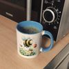 speecheese Tasse Hummel auf Blumenwiese Kaffeebecher in hellblau Bild 5