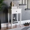 Vida Design Windsor Konsolentisch mit 1 Schublade und Regalfach, weiß, Holz, für Flur, Wohnzimmer, Schlafzimmer, Ankleidekommode, Schreibtischmöbel Bild 1