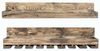 Rustic Bohemian Wall Shelf (2 Pieces), Solid Wood, 90 x 13 x 20 cm | Walnut Finish, Wall-Mounted | Stylish Storage for Home Decor & Organization Bild 4