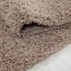 HomebyHome Shaggy Hochflor Teppich Wohnzimmer 140x200 cm Beige - Teppich Flauschig, Modern, Plüsch und Extra Weich - Ideal für Schlafzimmer, Esszimmer und als Küchenteppich Bild 4