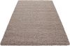 HomebyHome Shaggy Hochflor Teppich Wohnzimmer 140x200 cm Beige - Teppich Flauschig, Modern, Plüsch und Extra Weich - Ideal für Schlafzimmer, Esszimmer und als Küchenteppich Bild 2